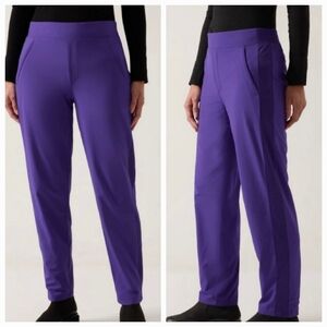 ATHLETA  Brooklyn Lined pants,  Sz 8, NWT, Purple
